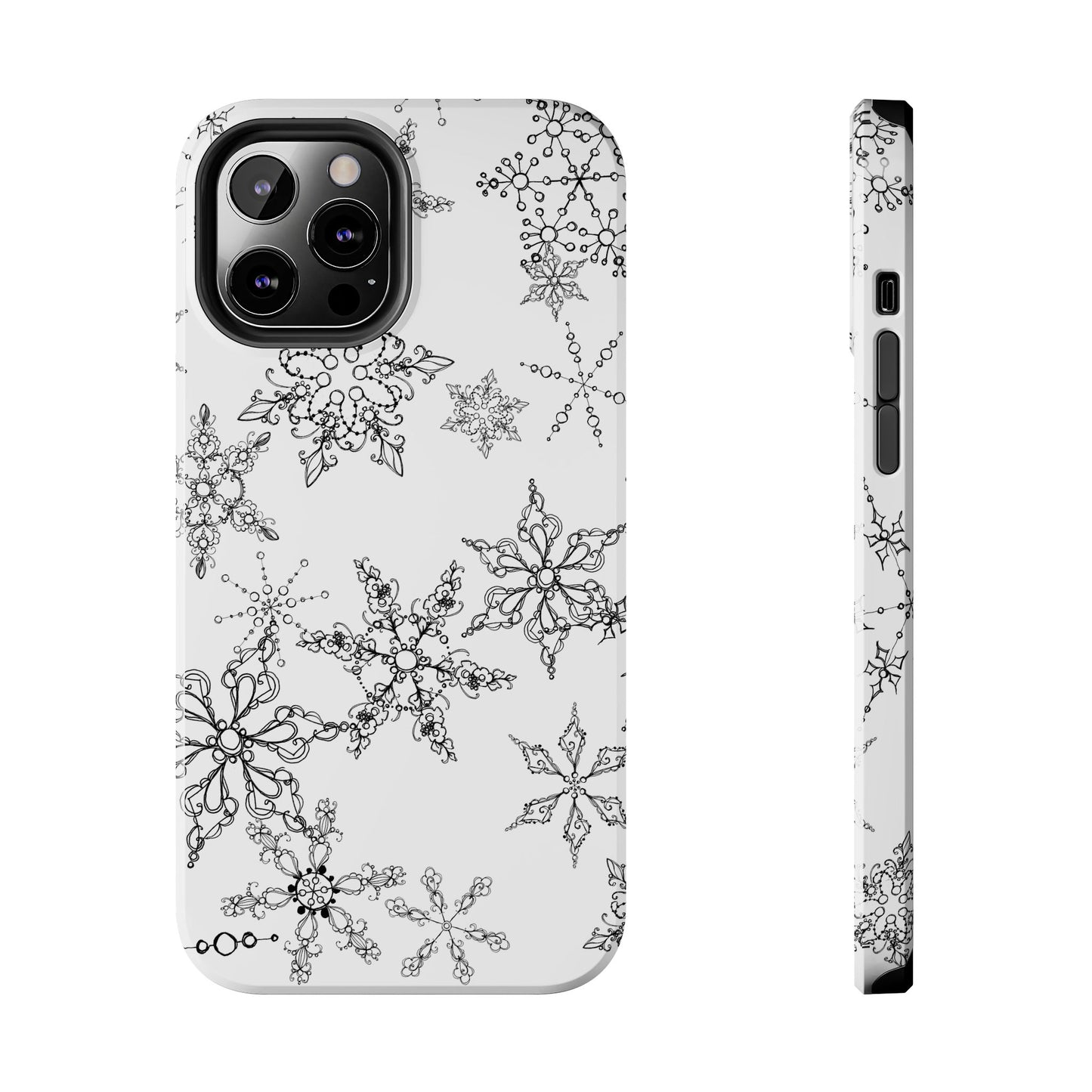 Random Flakes White Phone Case