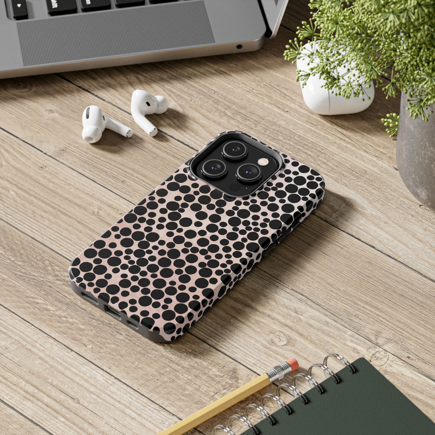 Felt Dots Pink Phone Case