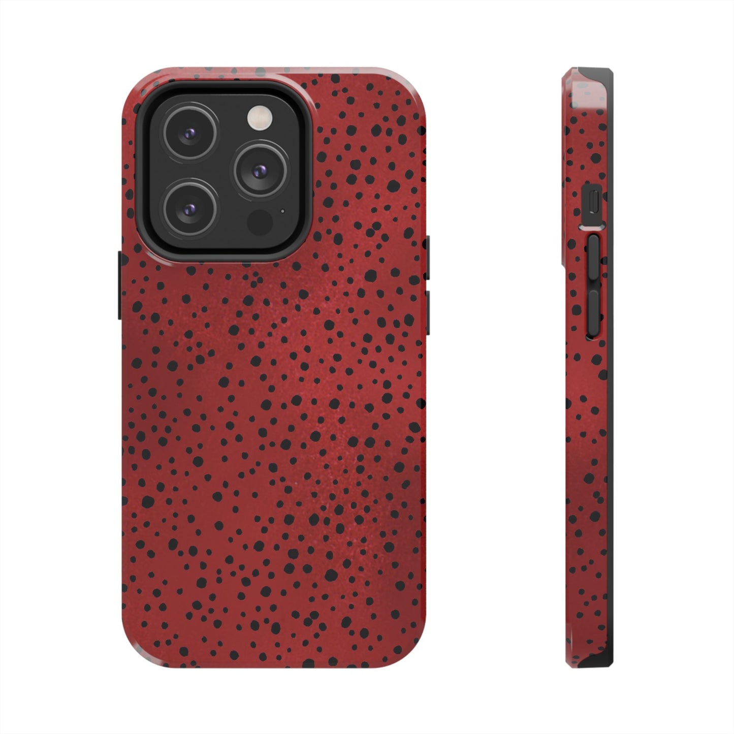 Pepper Dots Red / Black Phone Case