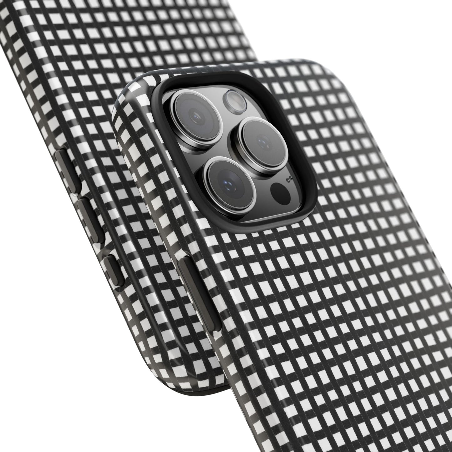 Chipper Check Black / White Phone Case