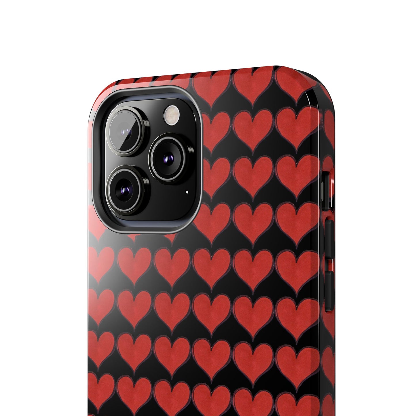 Heartbeats Black / Red Phone Case