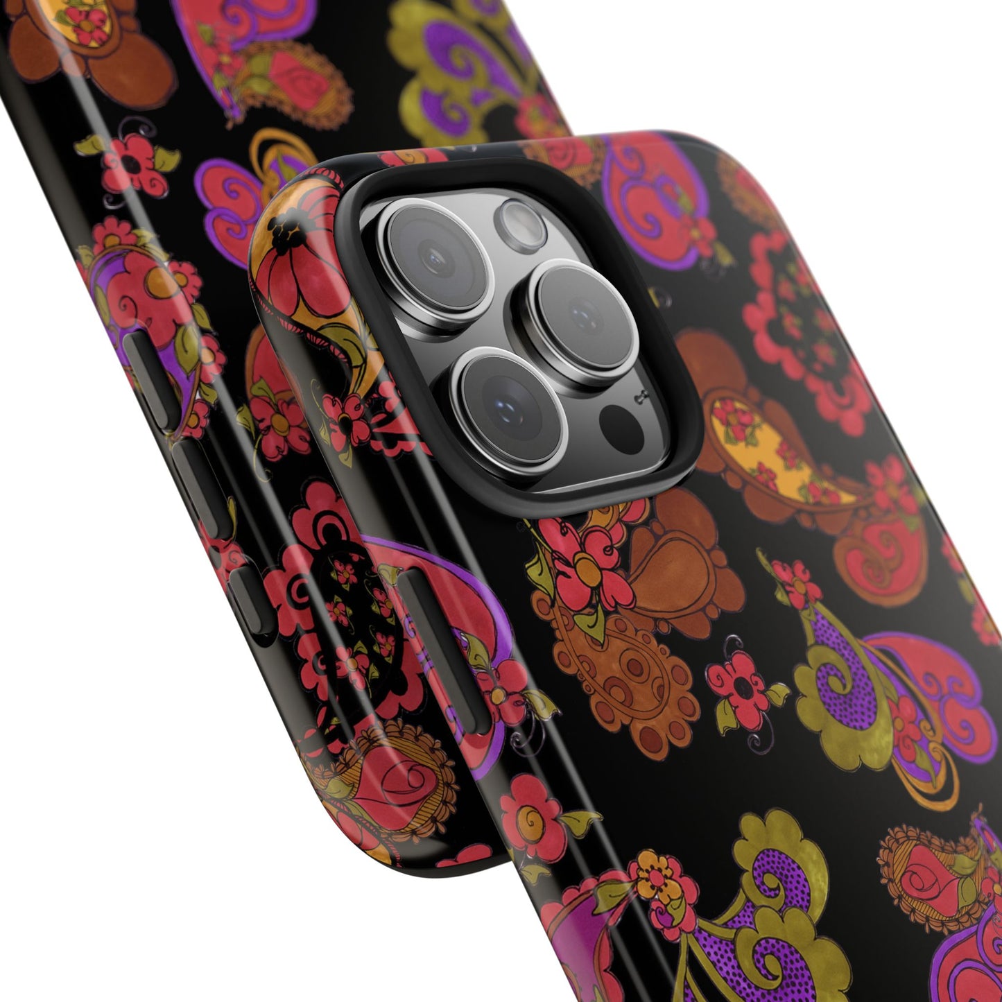 Posie Paisley Black Phone Case