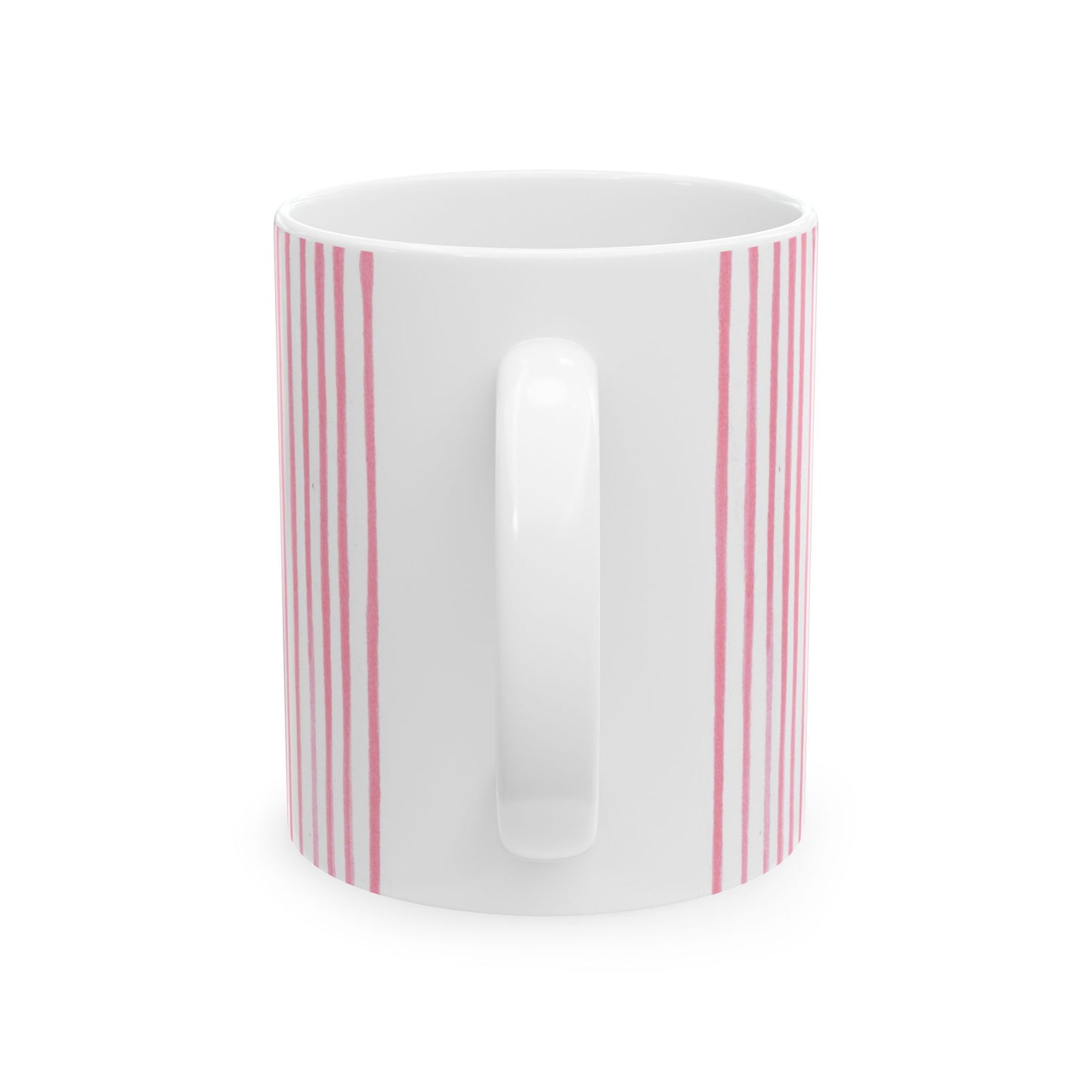 Candy Stripe White / Pink Cup