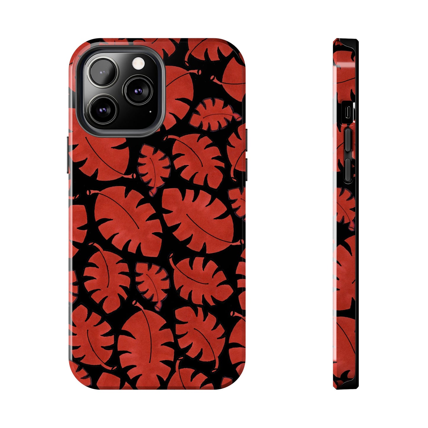 Red Bananas Black Phone Case