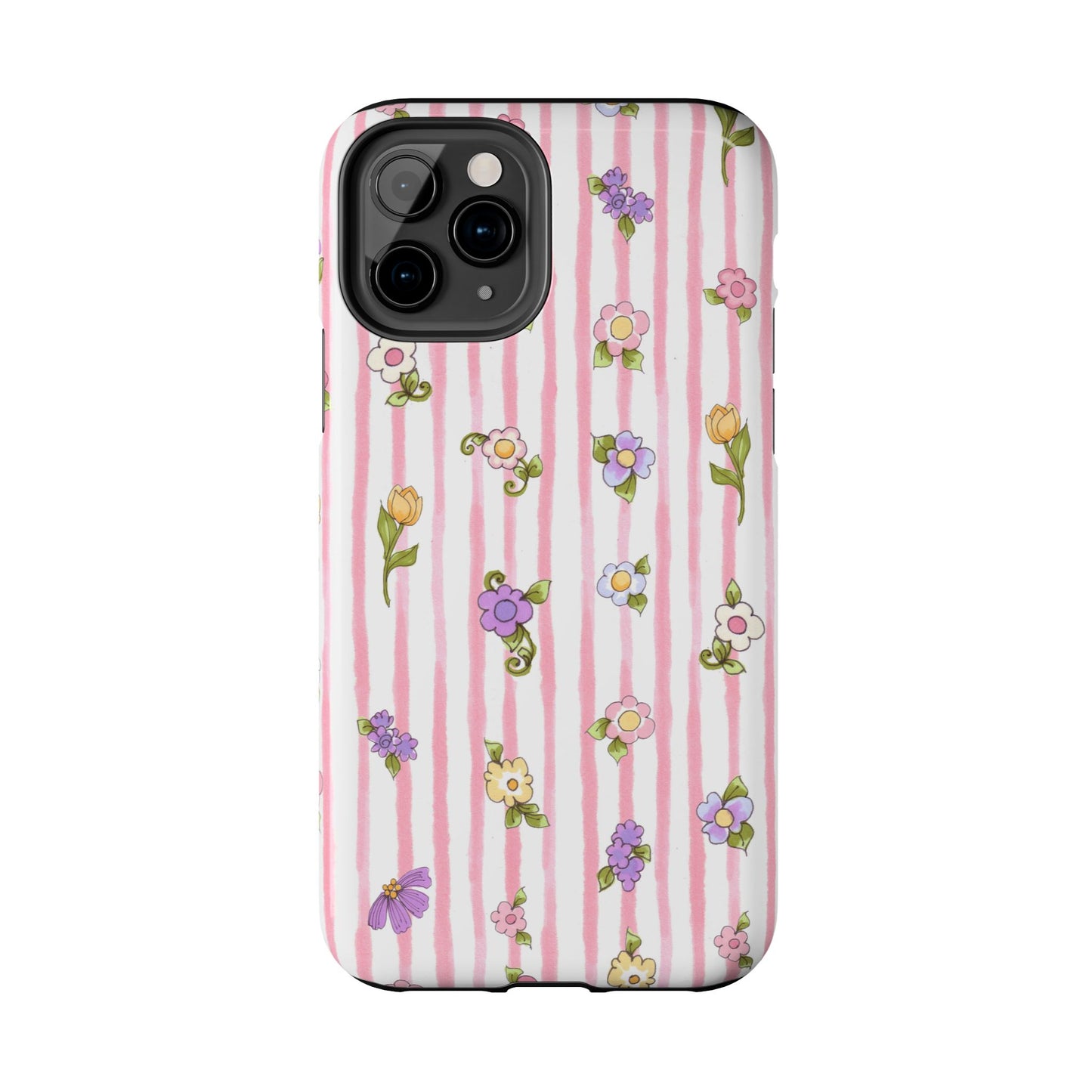 Pretty Posie Stripe Phone Case