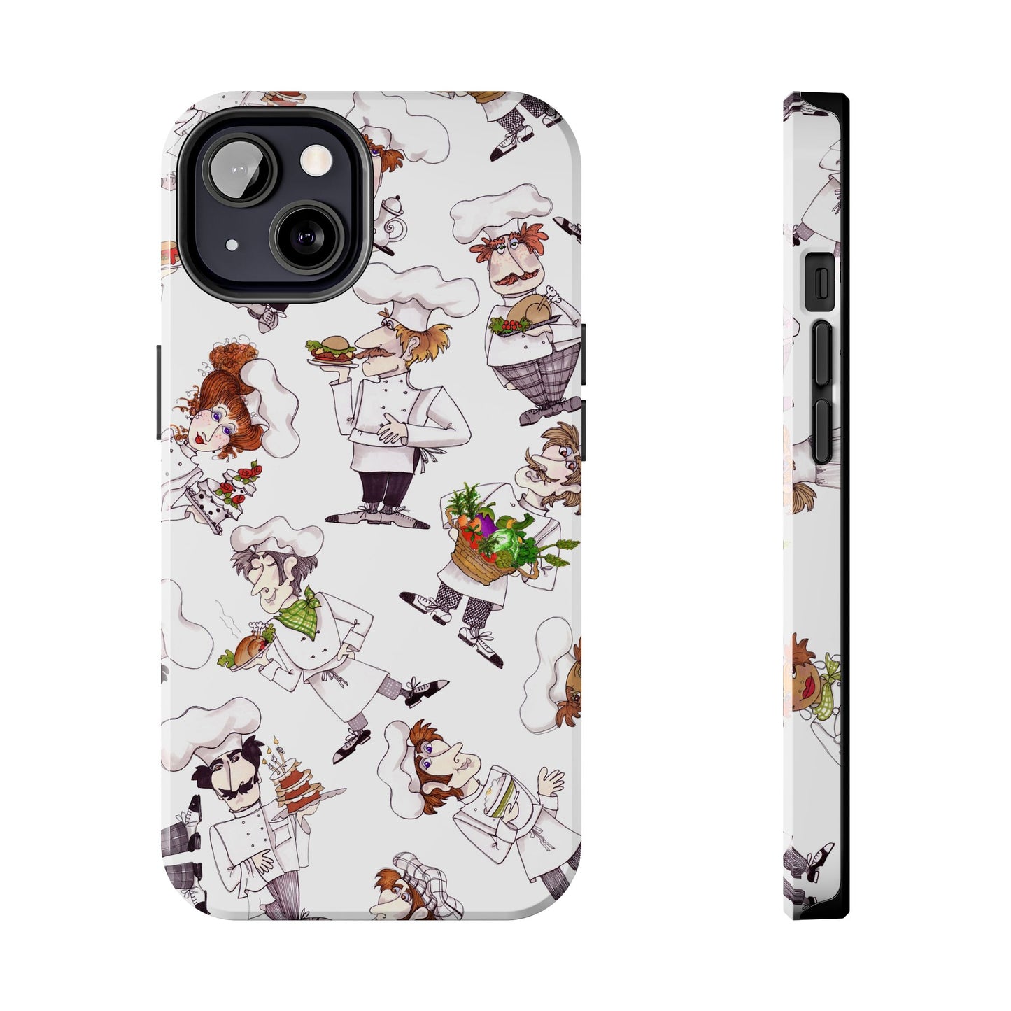 Tossed Chefs White Phone Case