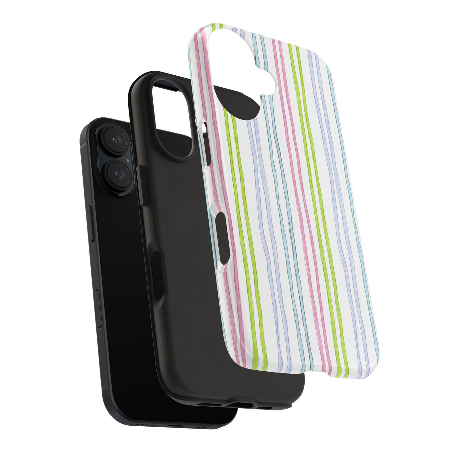 Belle Stripe White Phone Case