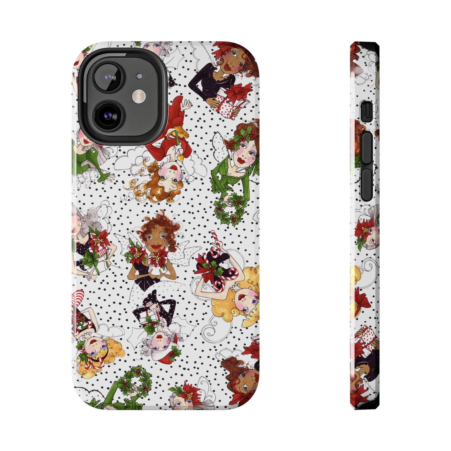 Fairy Toss White / Black Phone Case