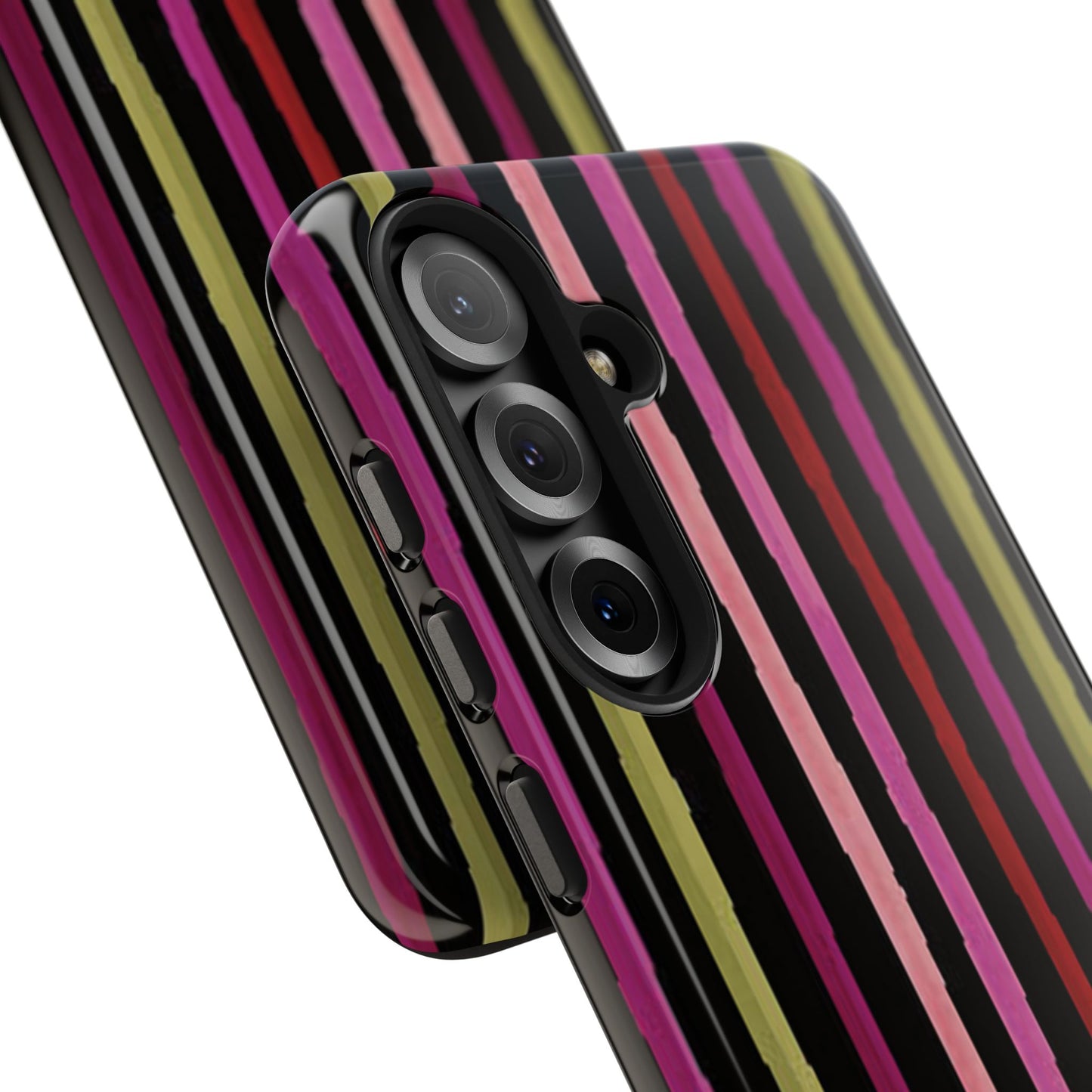 Garden Stripe Black Phone Case