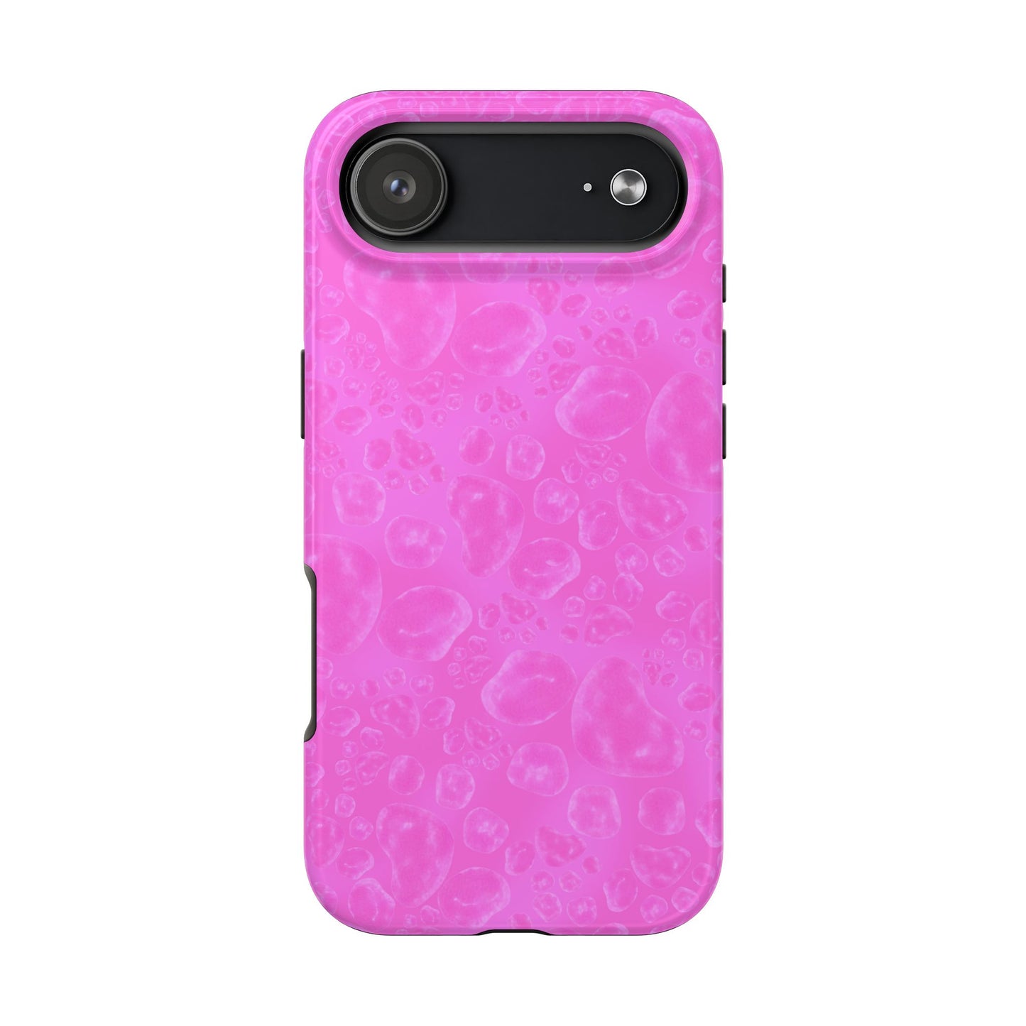 Paw Dots Cerise Phone Case