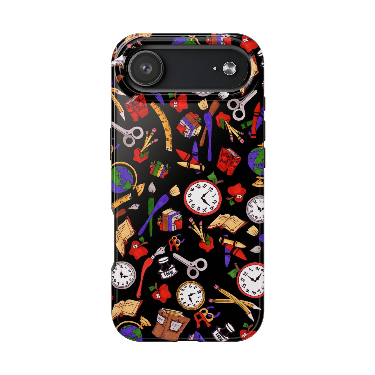 School Stuff Black Phone Case