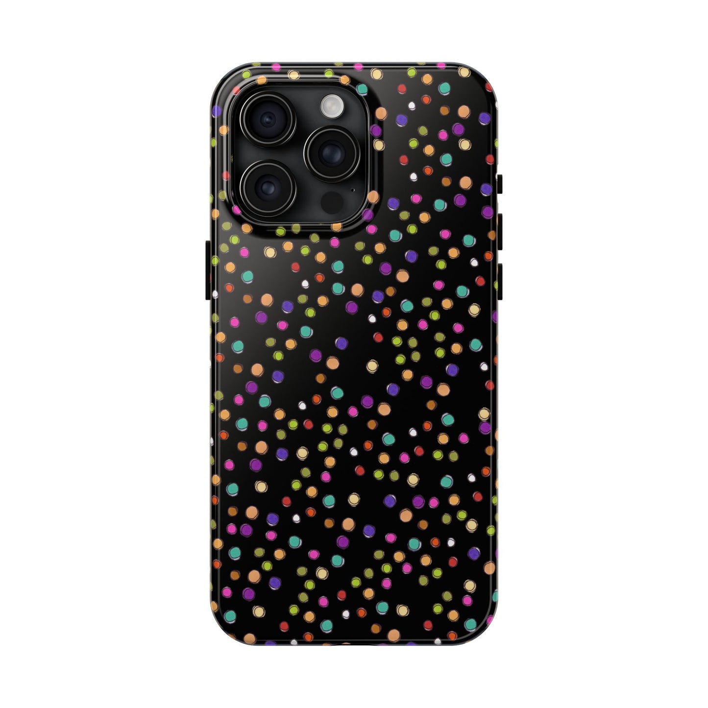 Dog Dots Black Phone Case