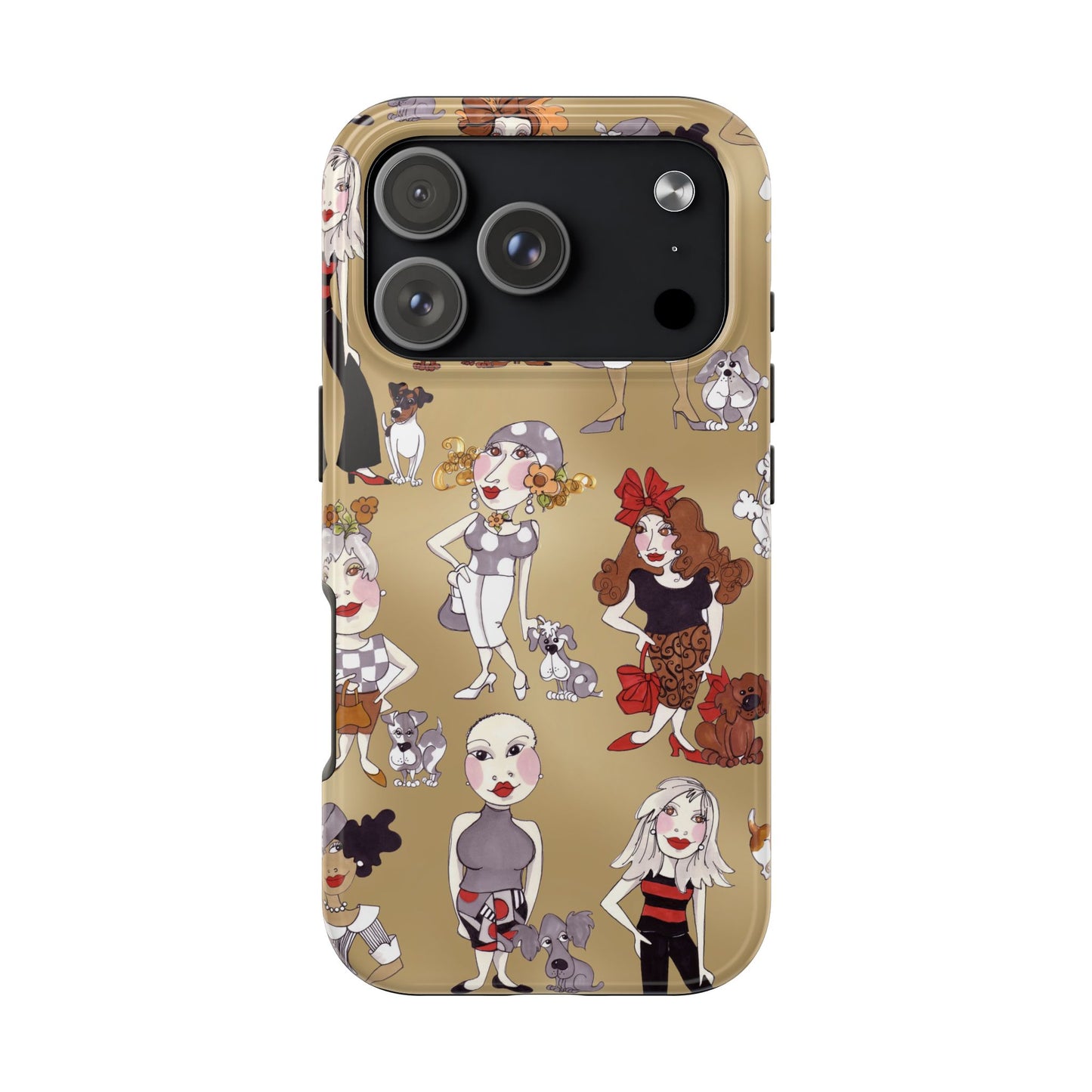 Dog Ladies Tan Phone Case