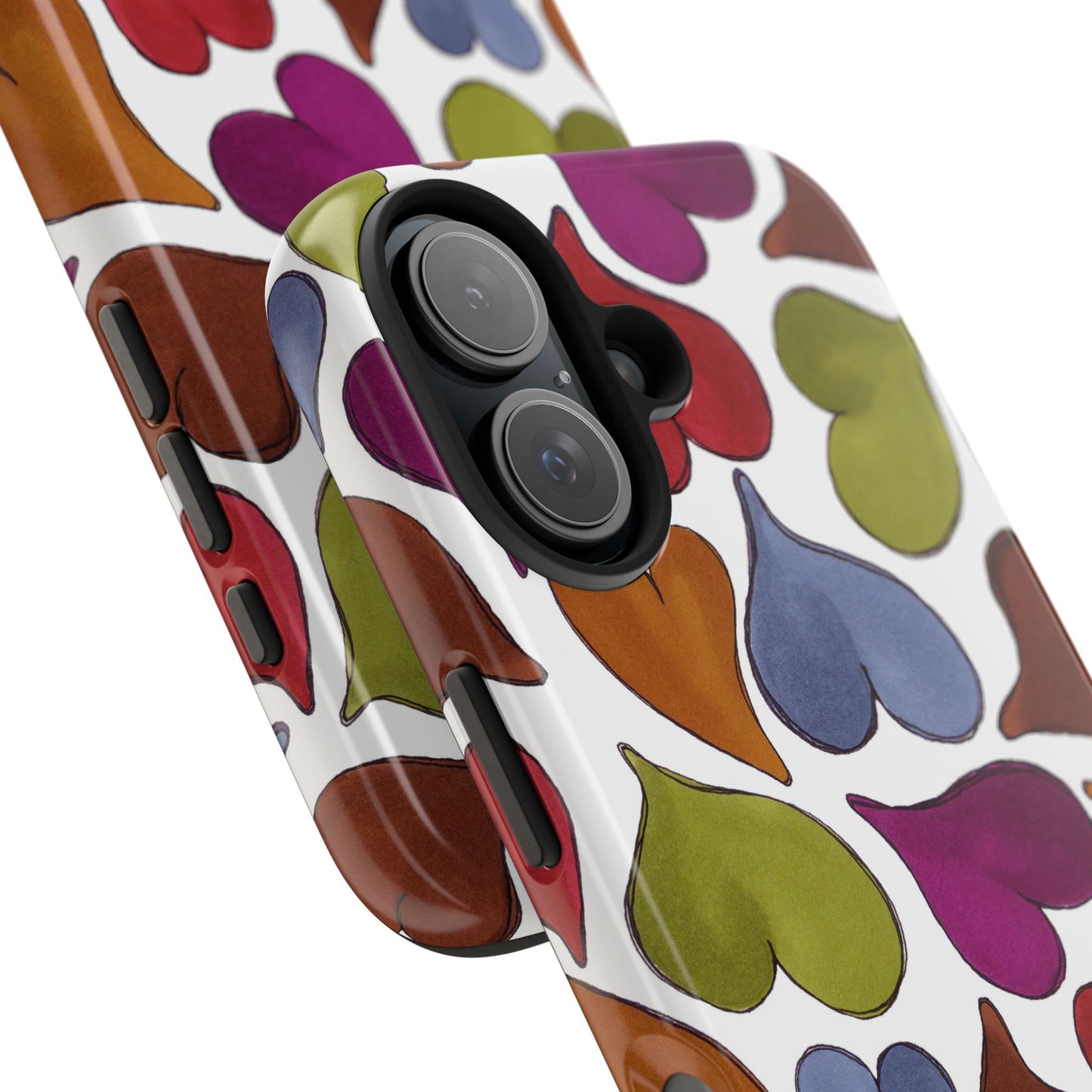 Big Hearted White Phone Case