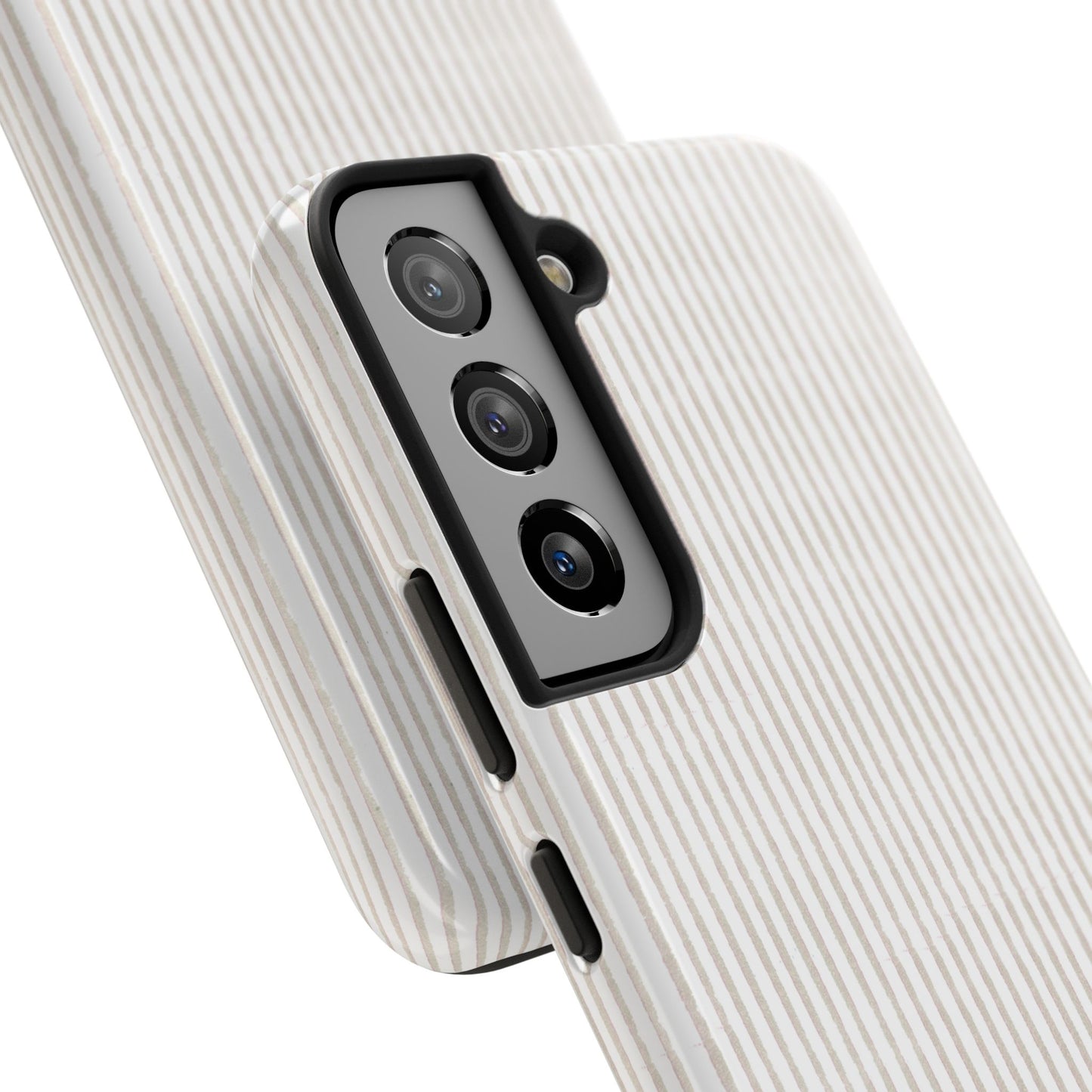 Stripe White / Gray Phone Case