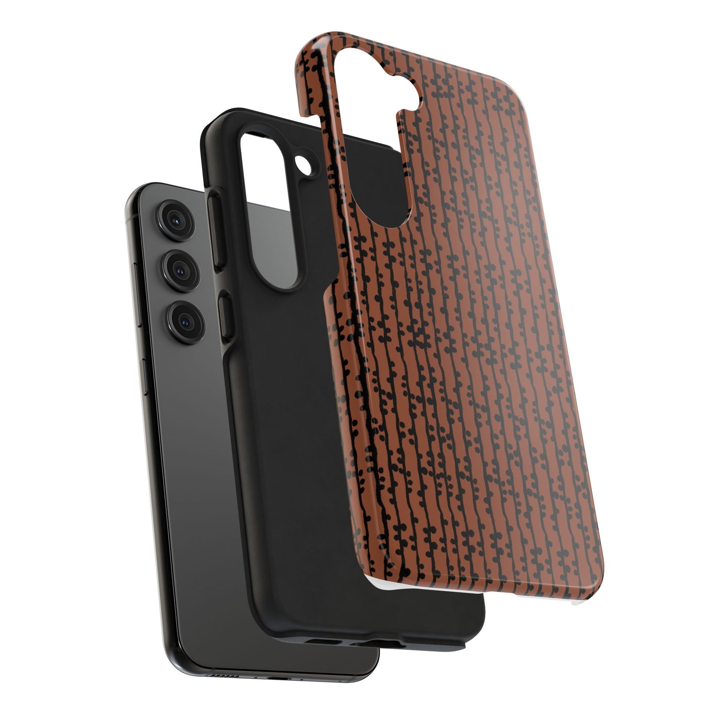 Loopy Stripe Brown Phone Case
