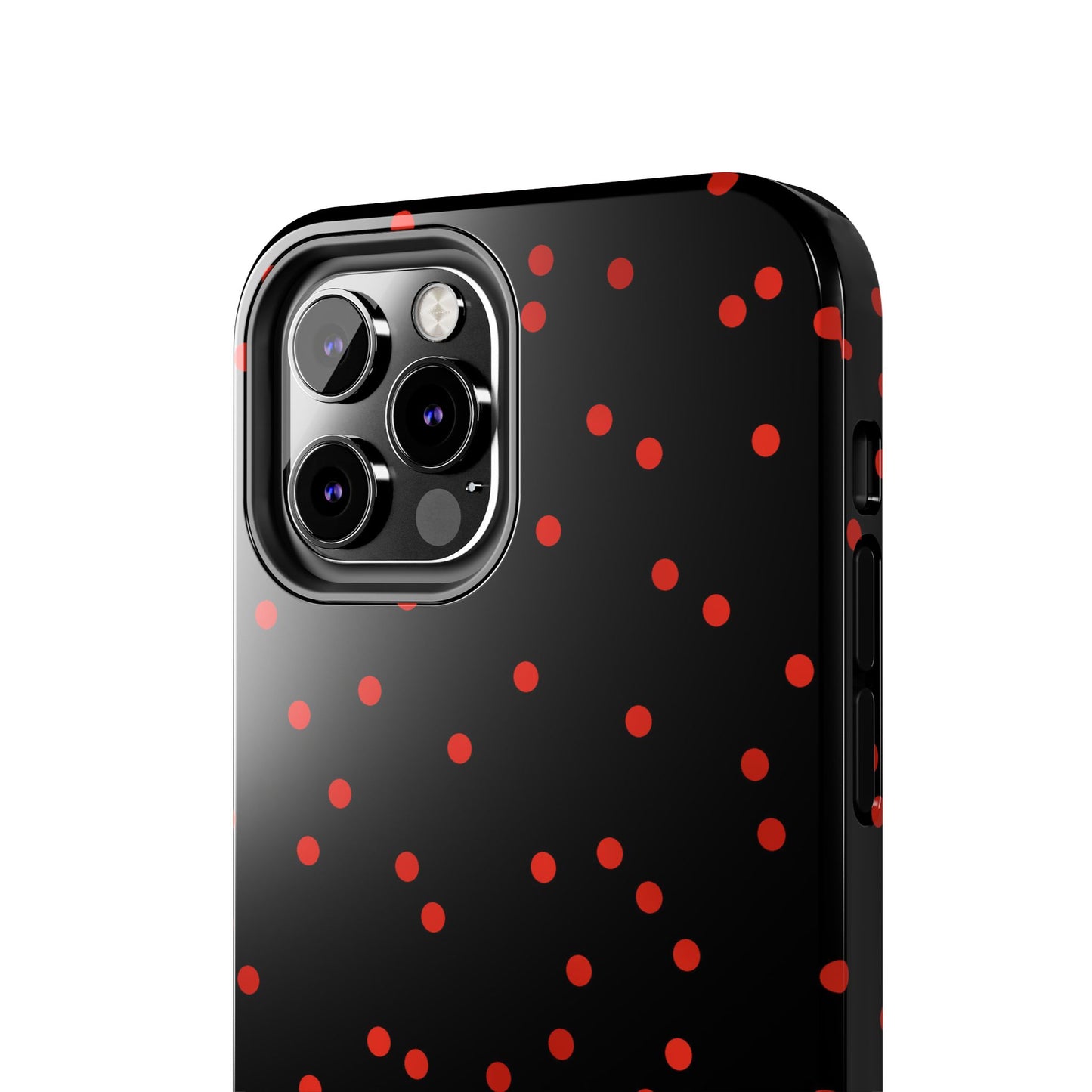Space Dots Black / Red Phone Case