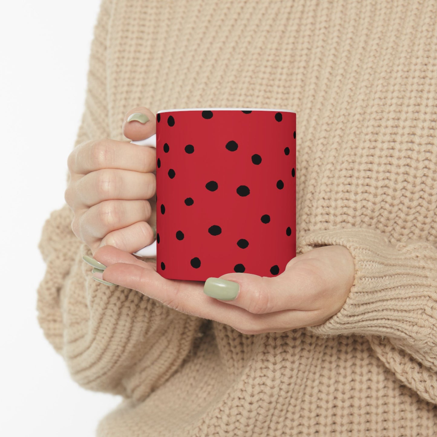 Dinky Dots Red / Black Cup