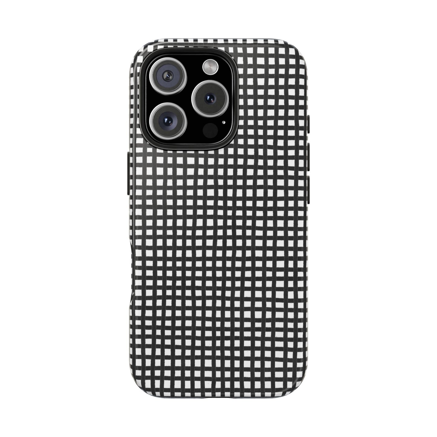 Chipper Check Black / White Phone Case