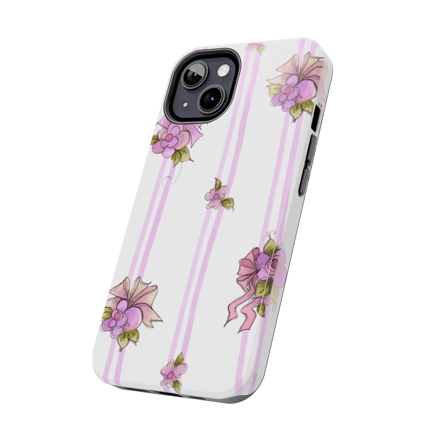 Flower Model Flower Stripe Phone Case