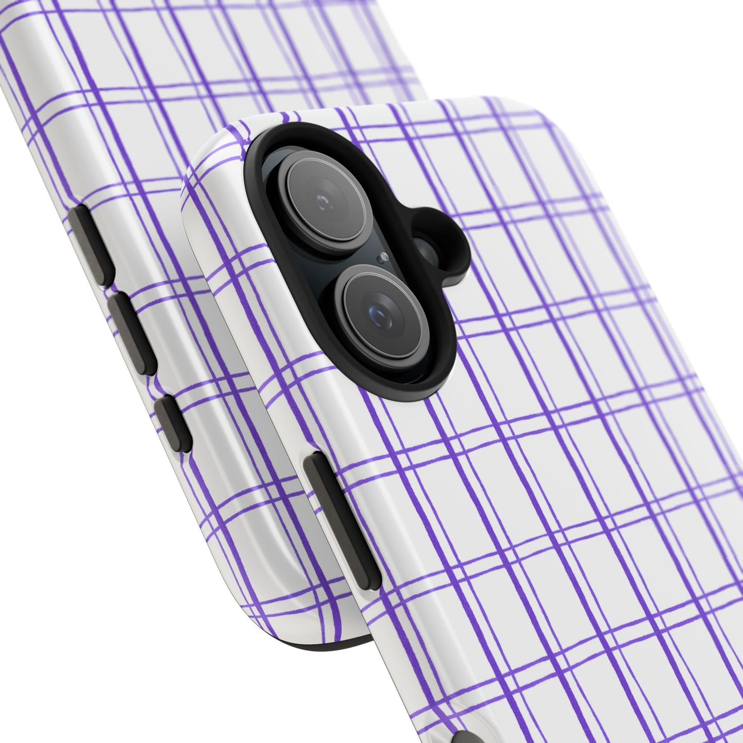 Kitchen Plaid White / Blue Phone Case