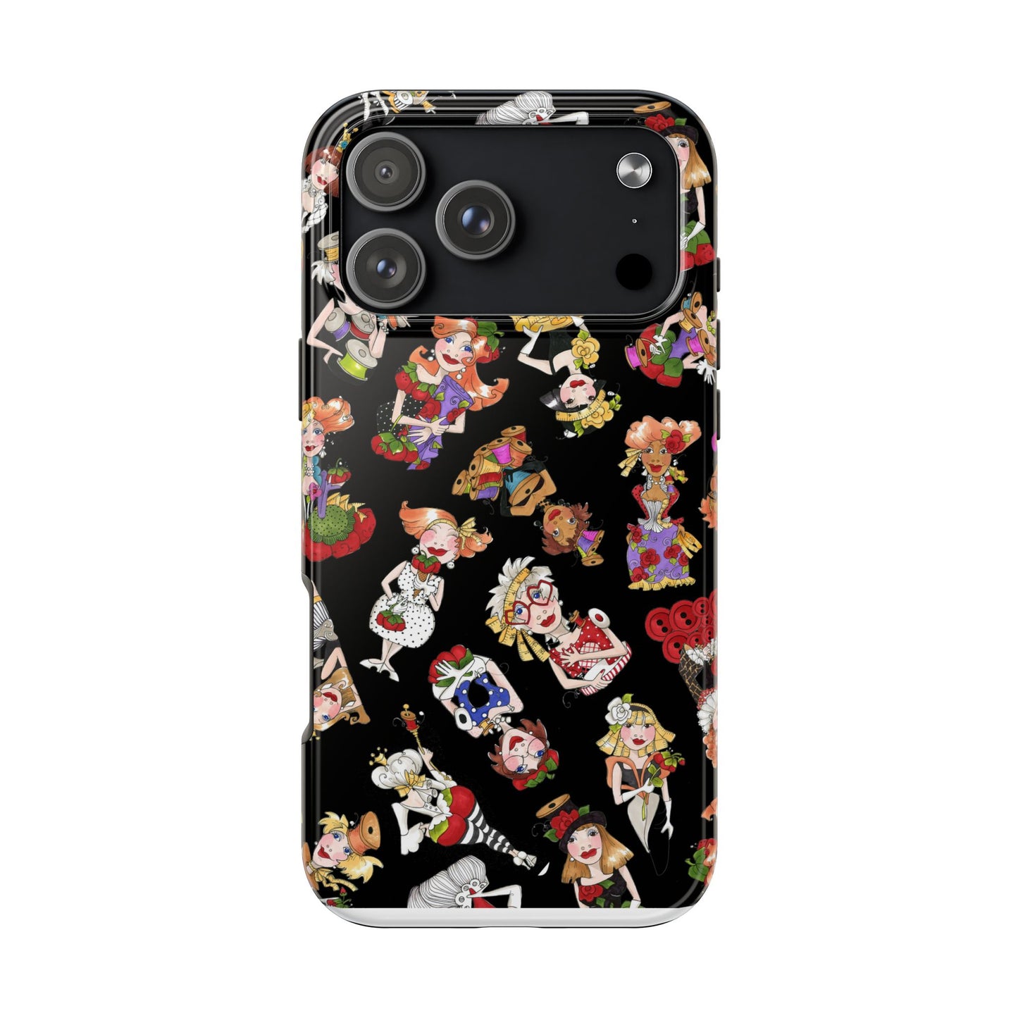 Curious Toss Black Phone Case