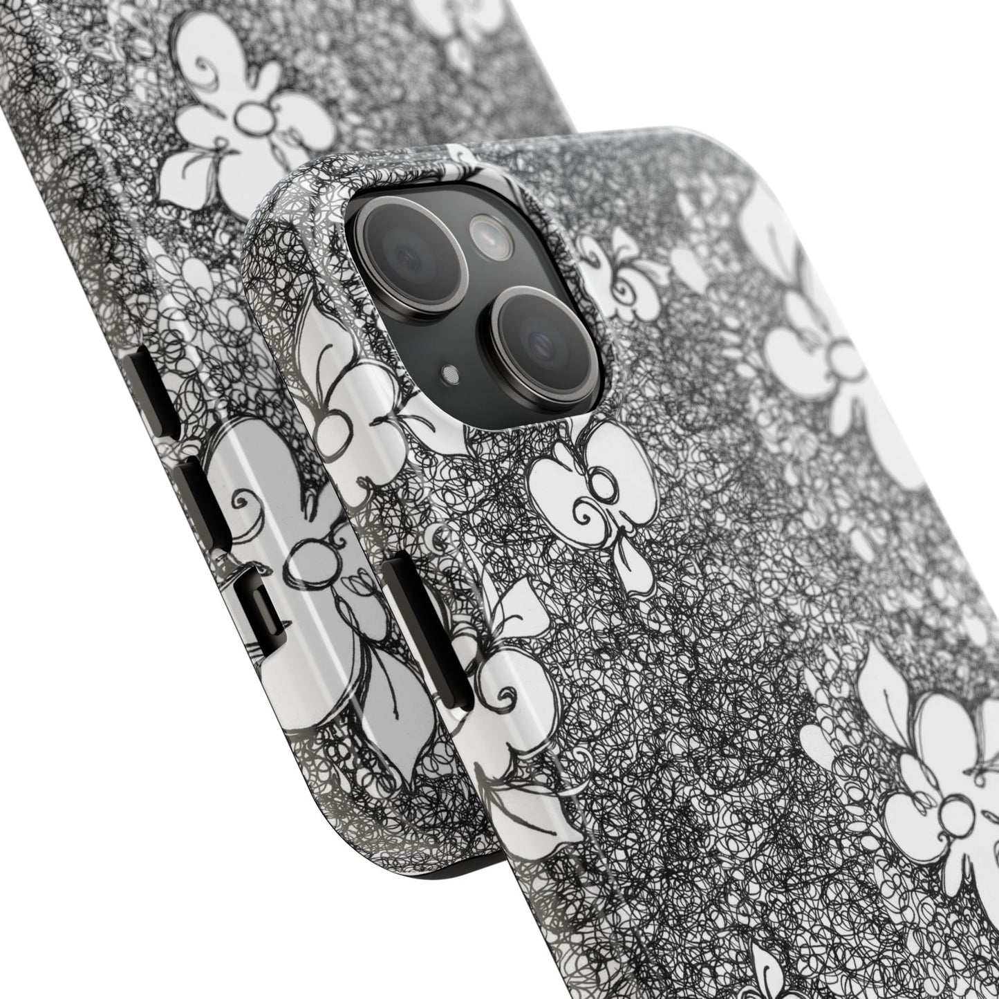 Flower Scribbles Phone Case