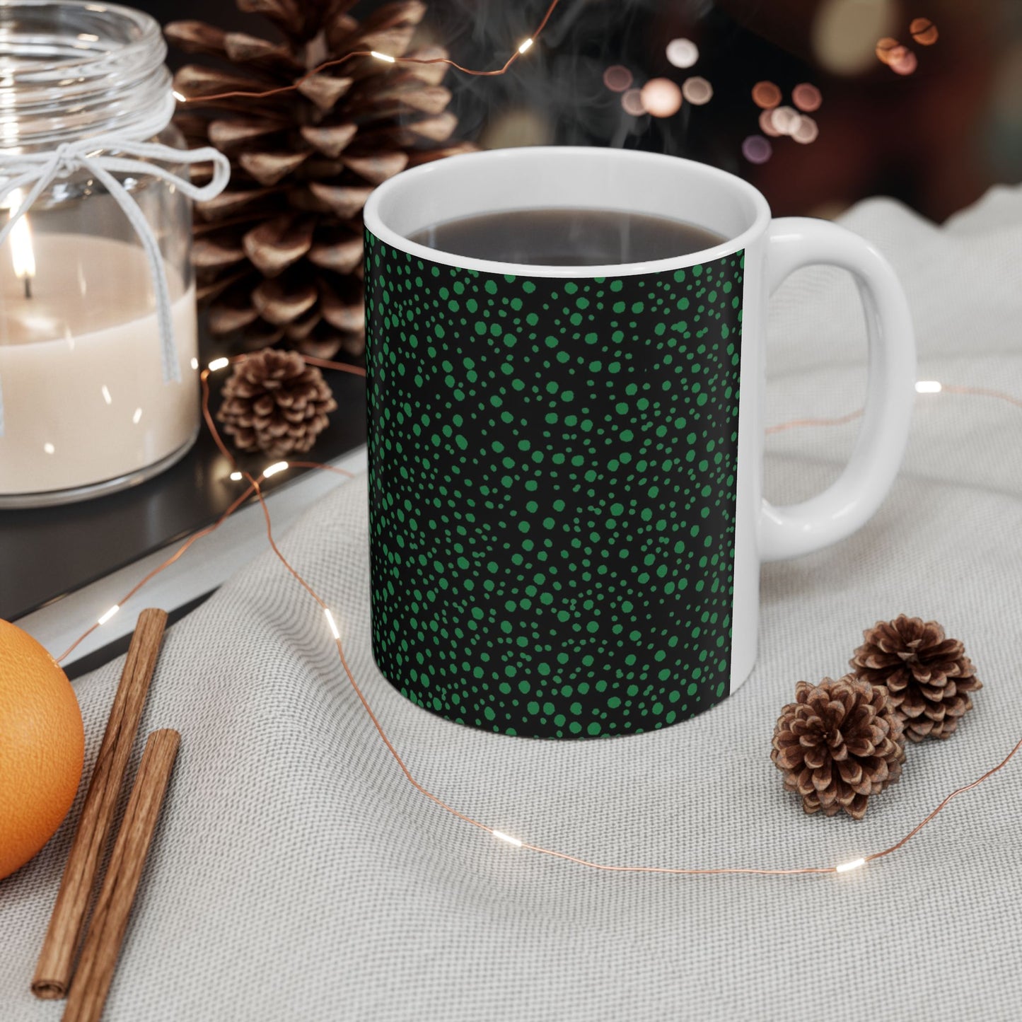 Confetti Black / Green Cup