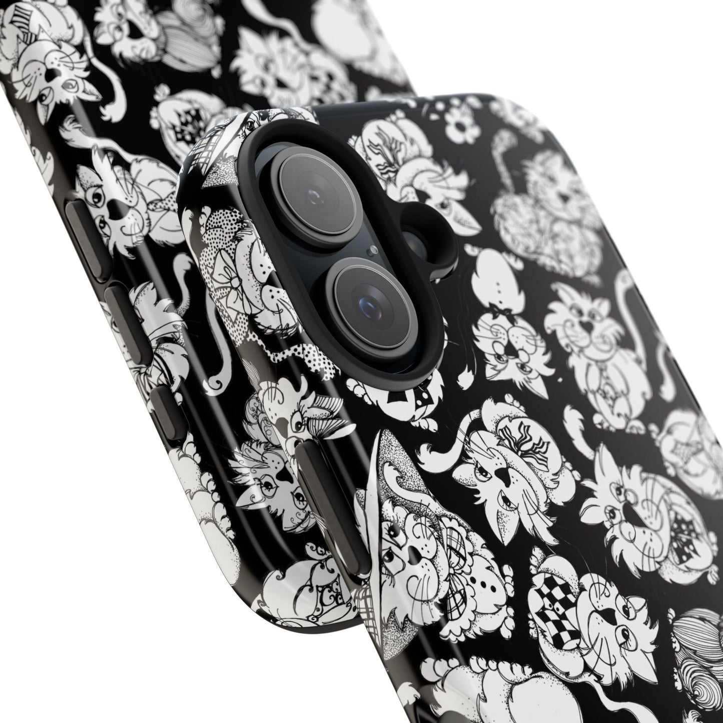 So Kitties Tossed Black Phone Case