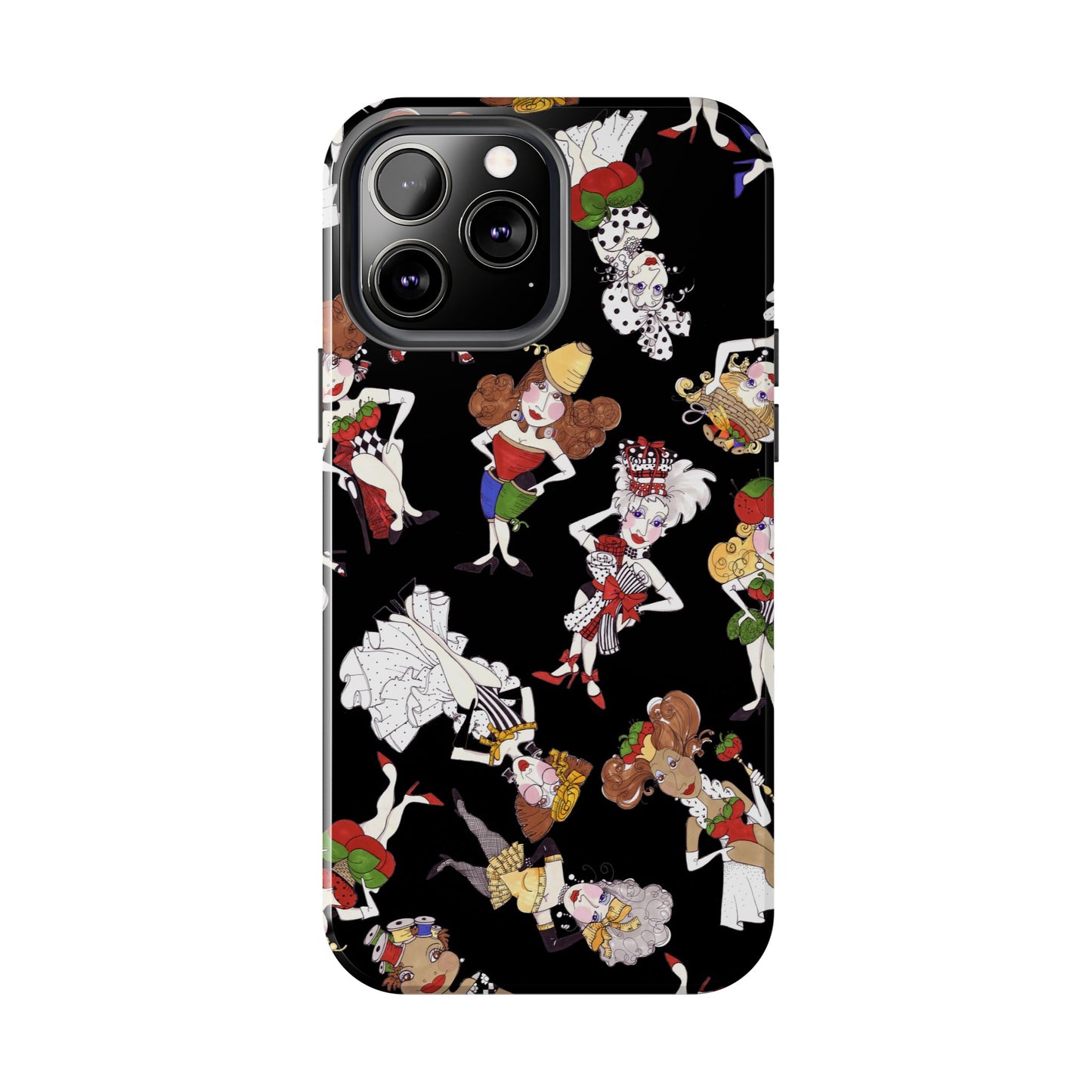 Sew Tossed Black Phone Case