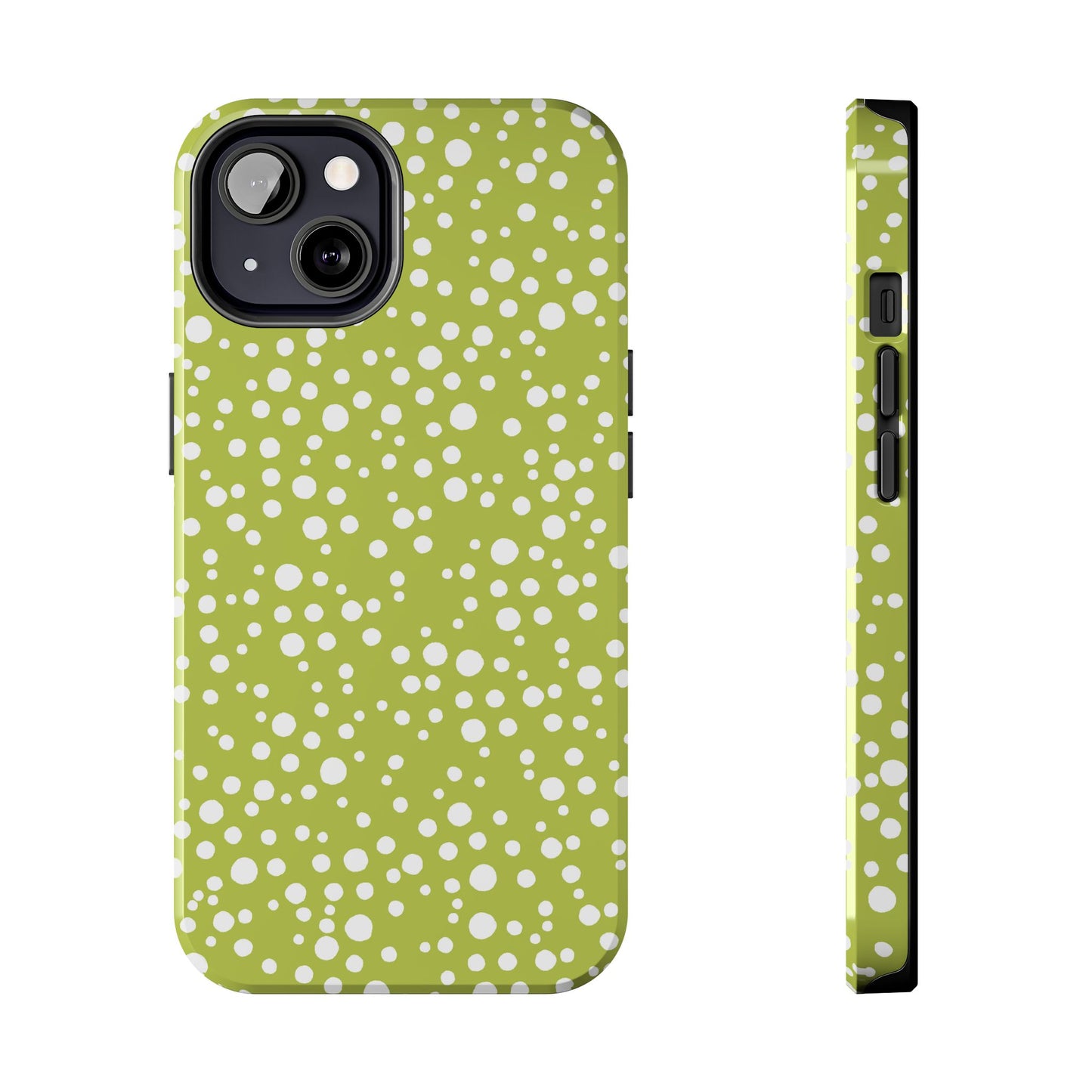 Balloon Dots Green / White Phone Case