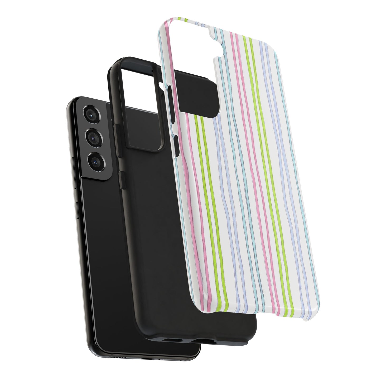 Belle Stripe White Phone Case