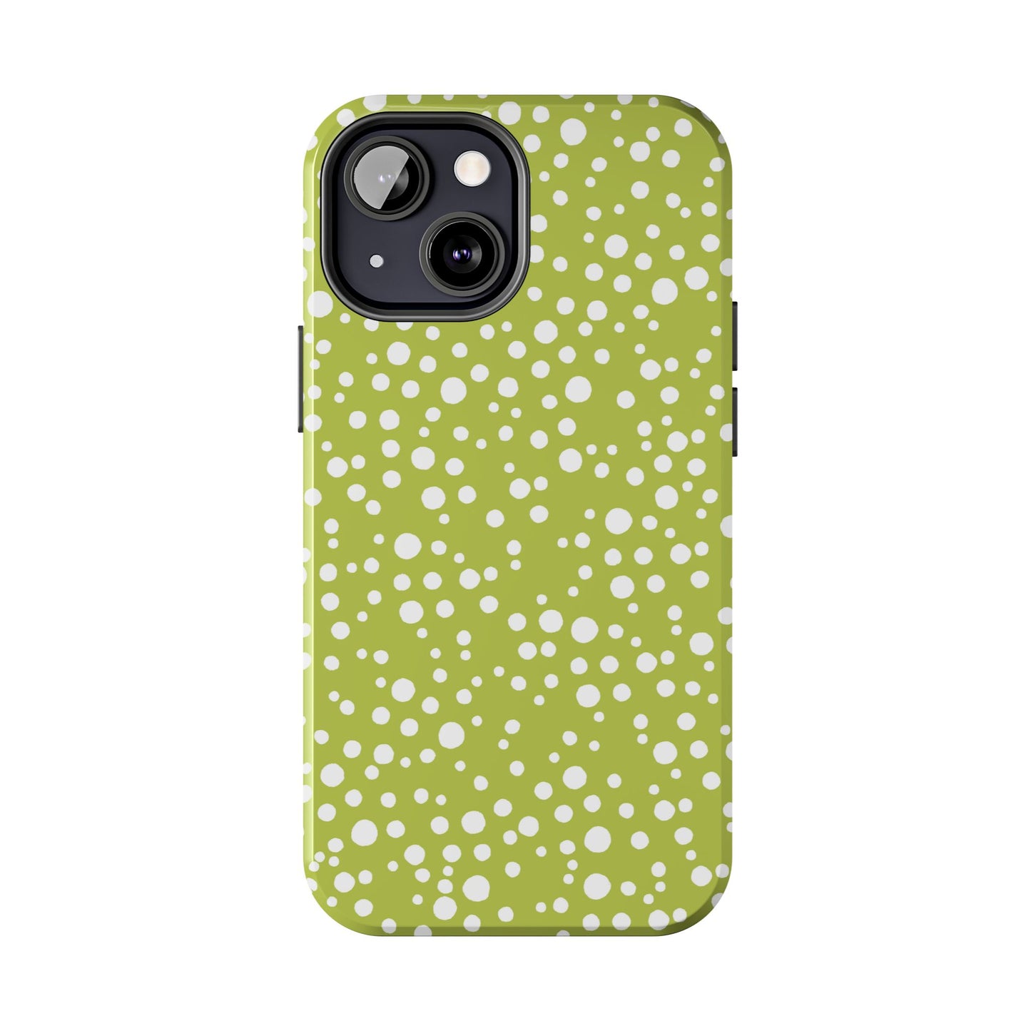 Balloon Dots Green / White Phone Case