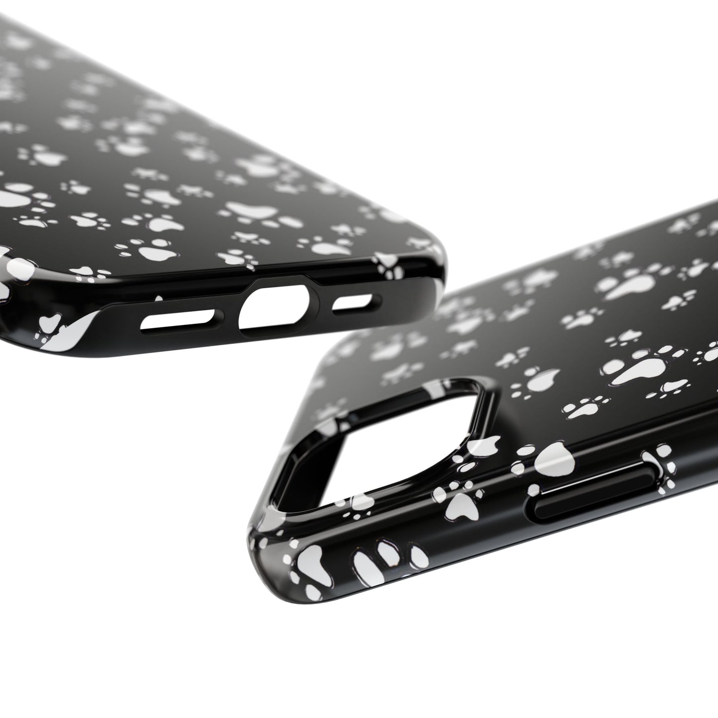 Paw Flakes Black Phone Case
