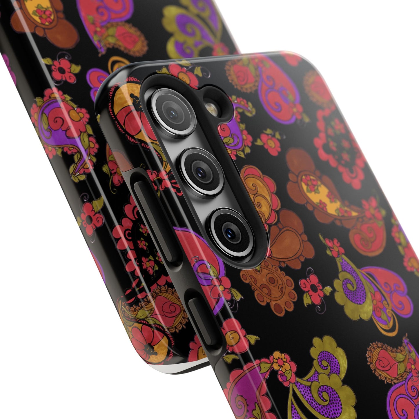 Posie Paisley Black Phone Case