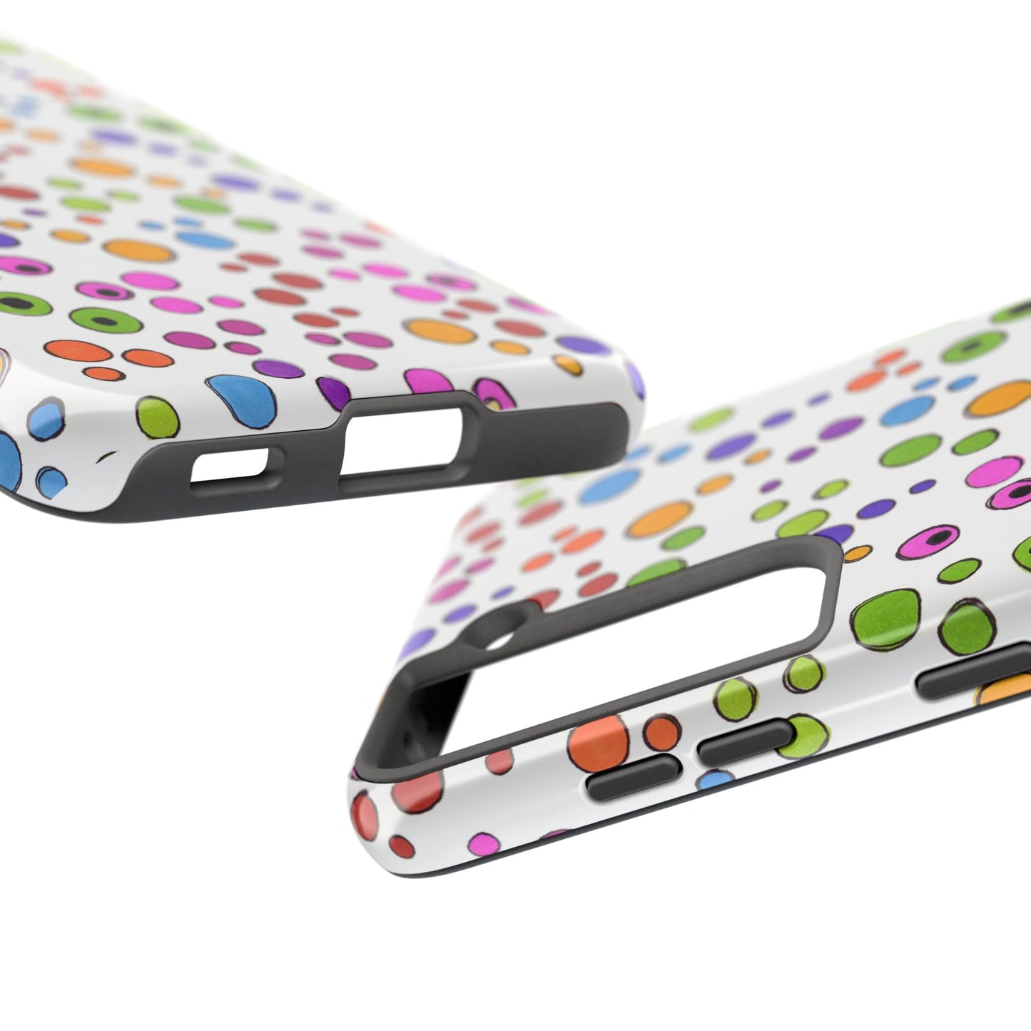 Dog Dots White / Multi Phone Case