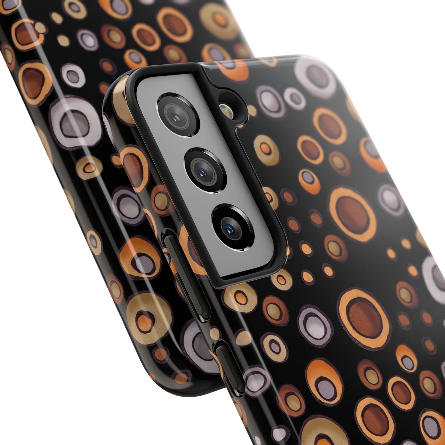 Doggy Dots Black Phone Case