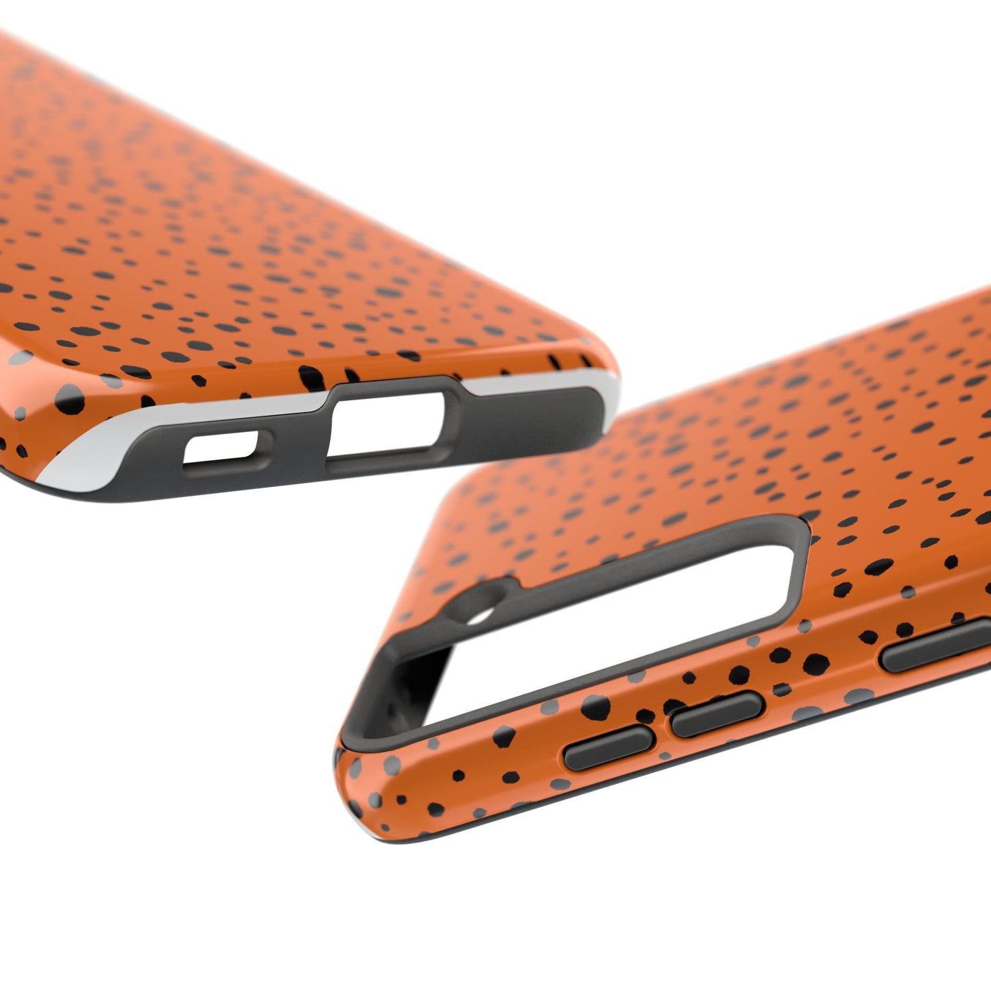 Pepper Dots Orange / Black Phone Case