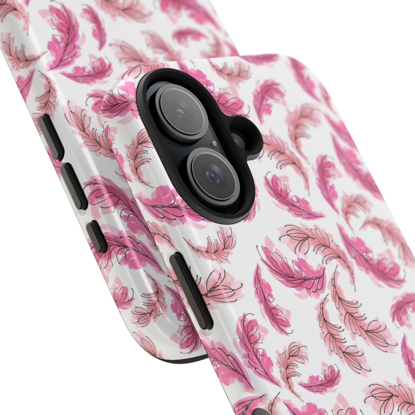 Flam Feathers White Phone Case