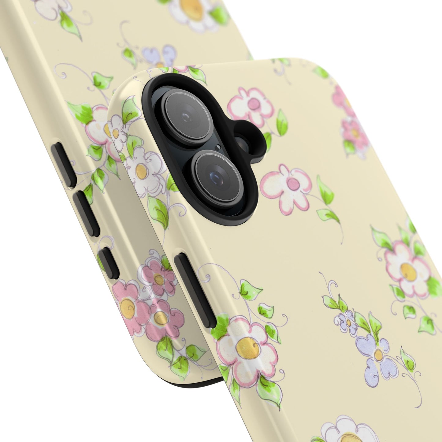 Precious Posies Yellow Phone Case