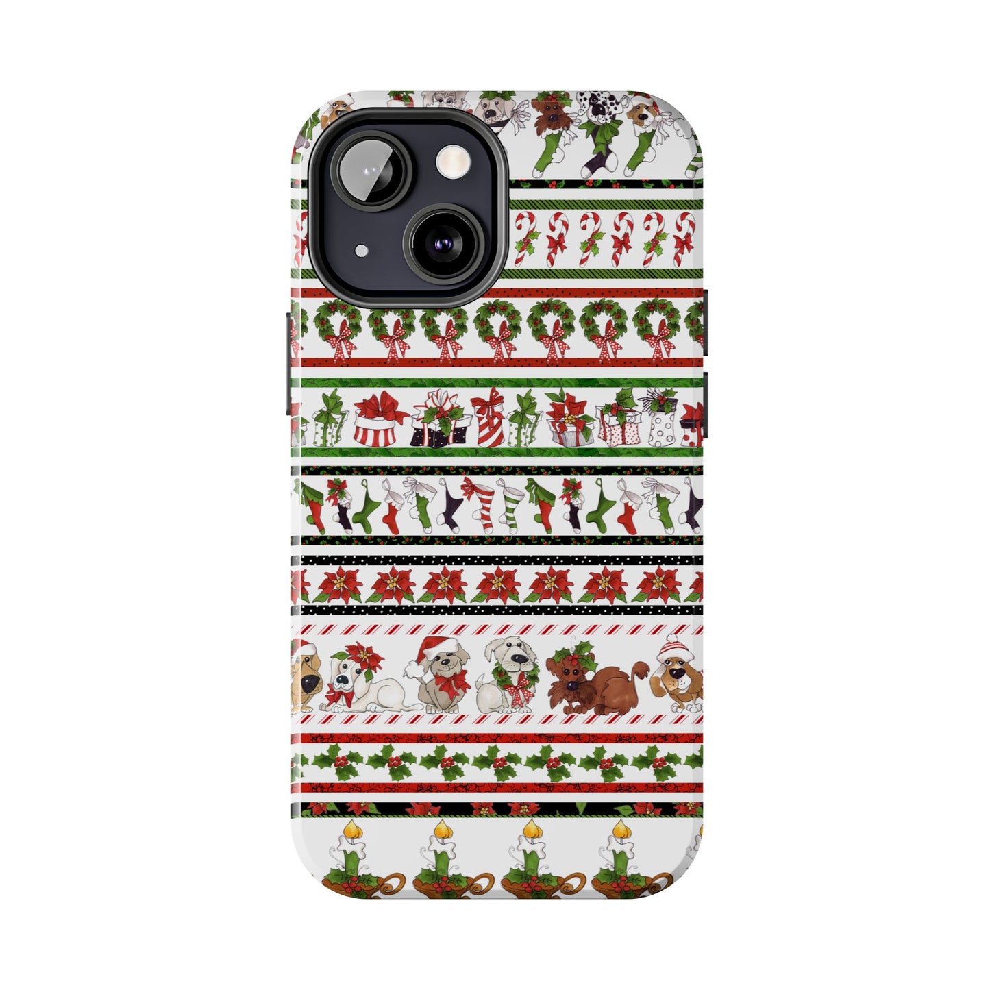 Holiday Borders White Phone Case