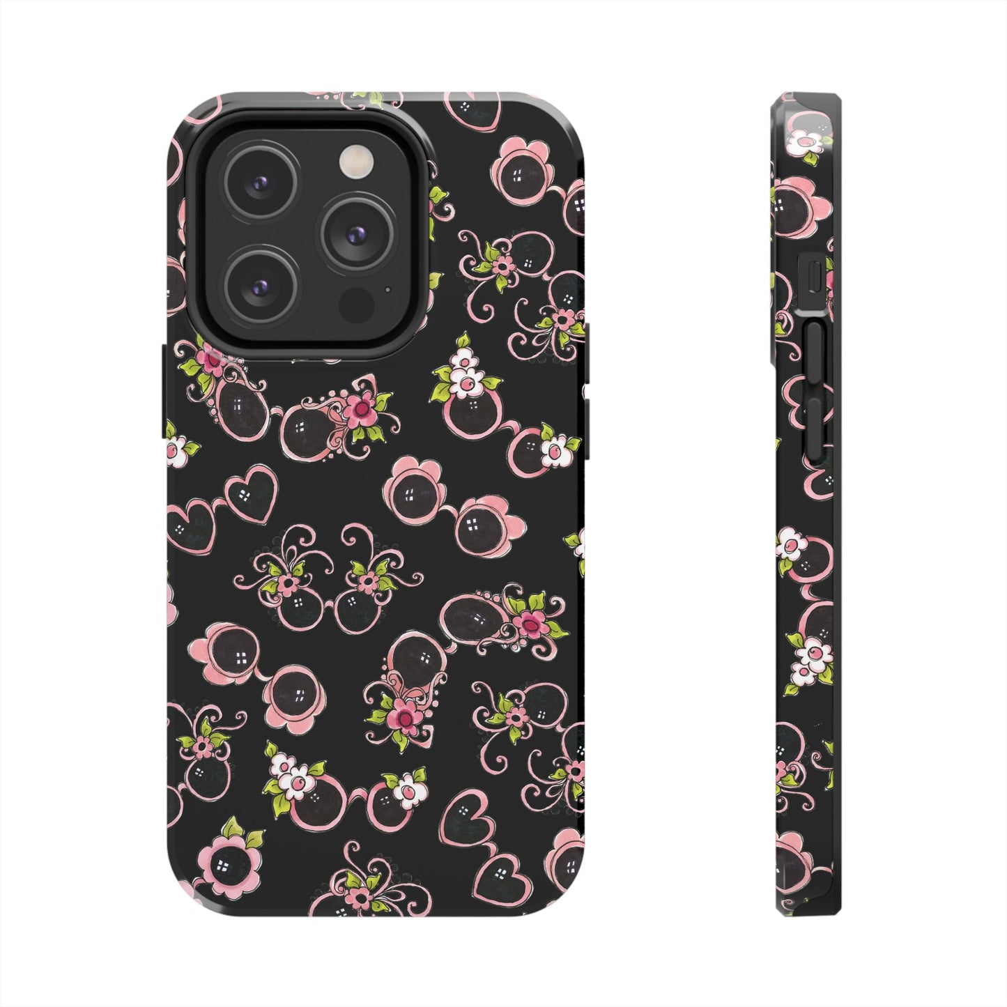 Tossed Shades Black Phone Case