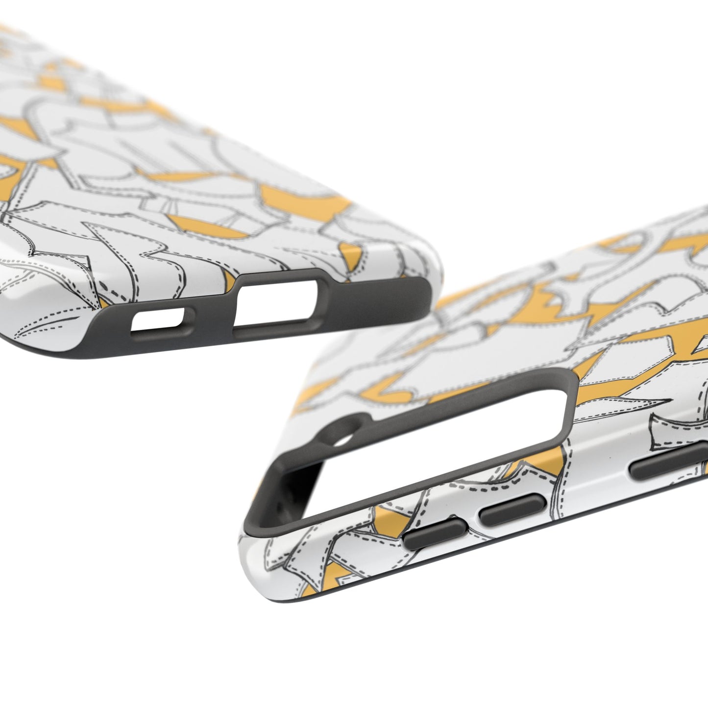 Pattern Pieces Yellow Phone Case
