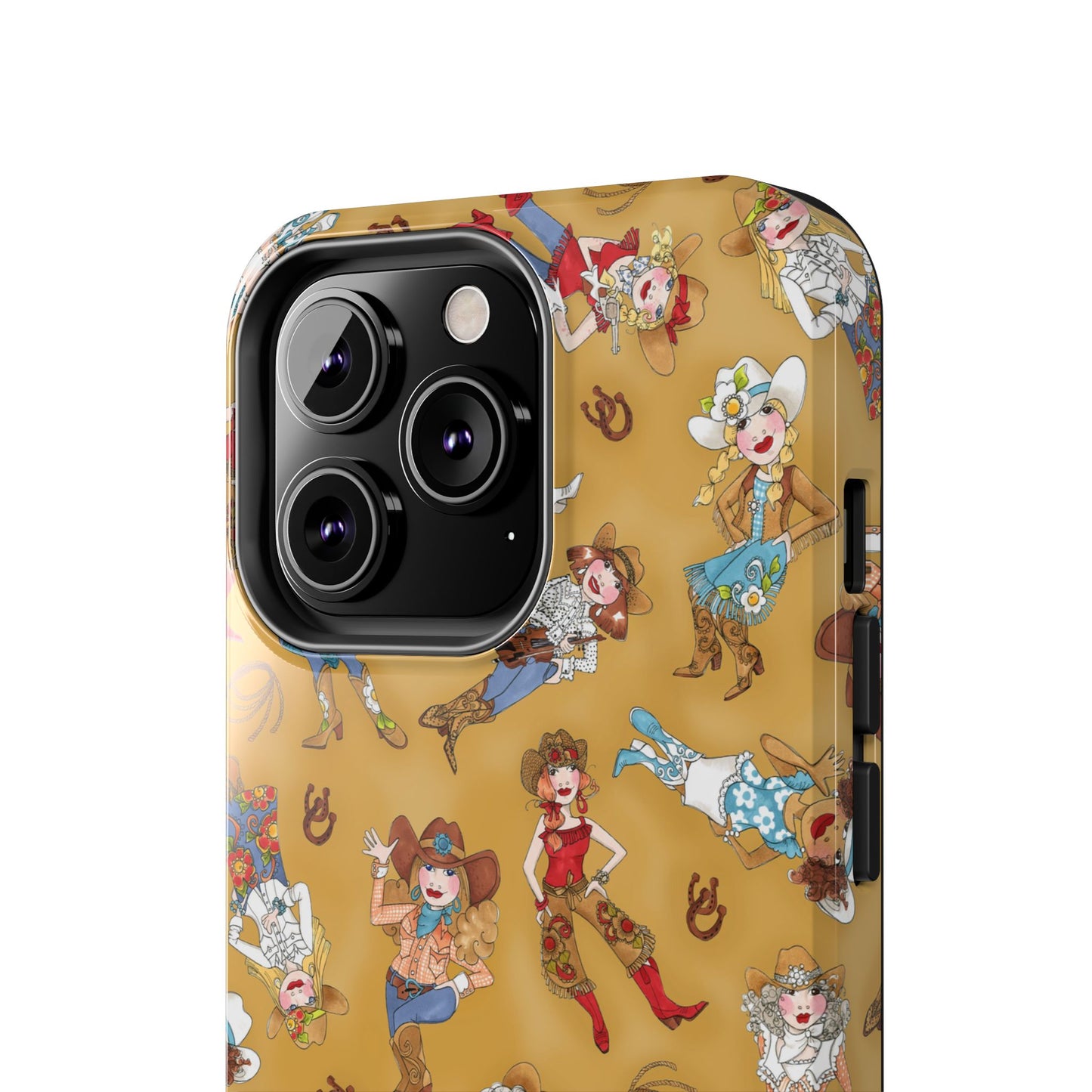 Tossed Cowgirls Tan Phone Case