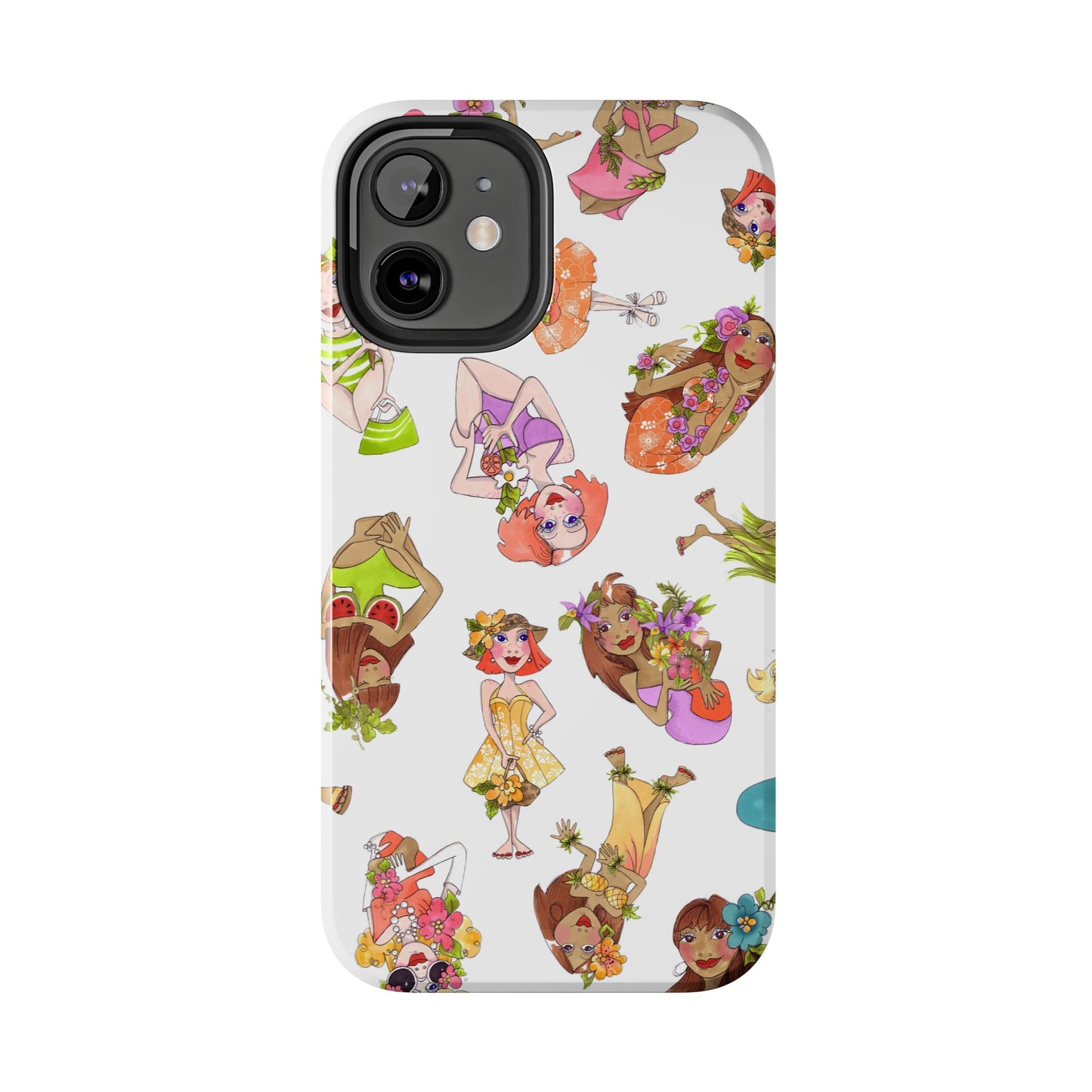 Island Toss White Phone Case