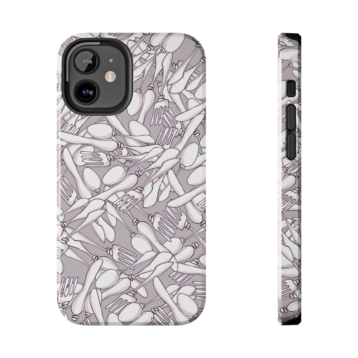 Silverware Wars Silver Phone Case