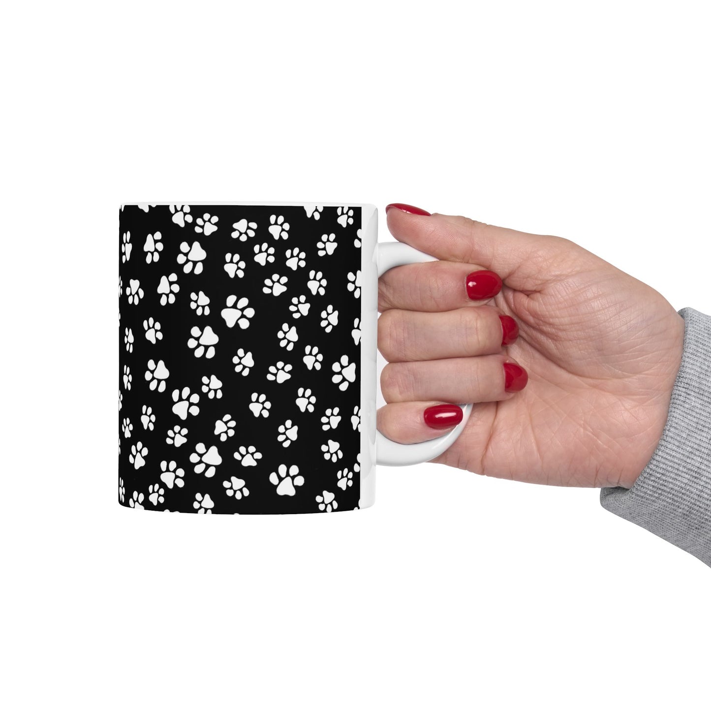 Little Paws Black / White Cup