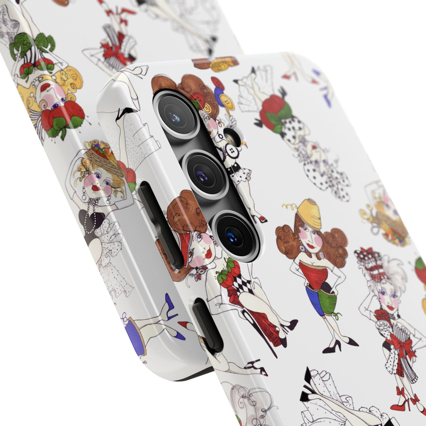 Sew Tossed White Phone Case