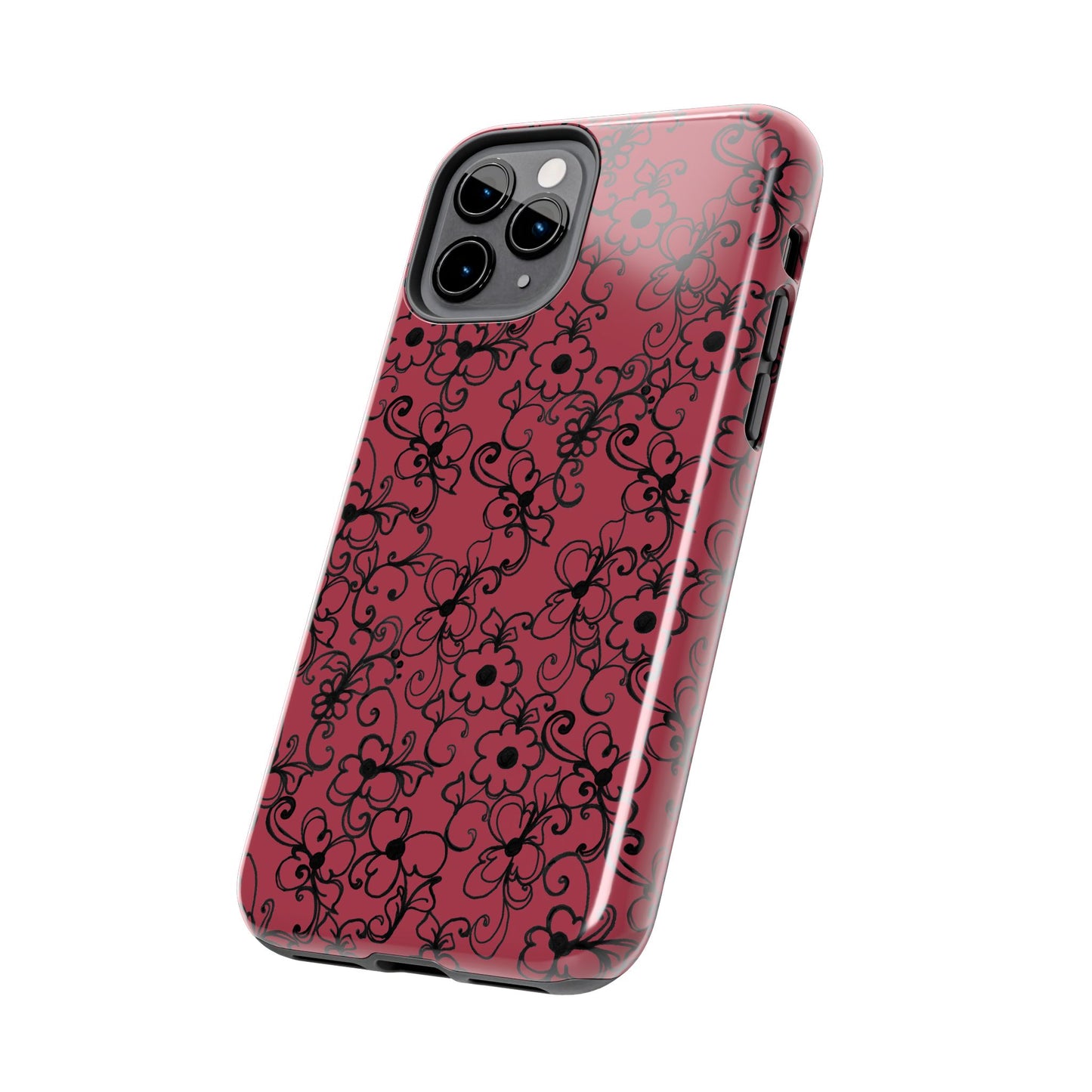 Daisy Jungle Red Phone Case