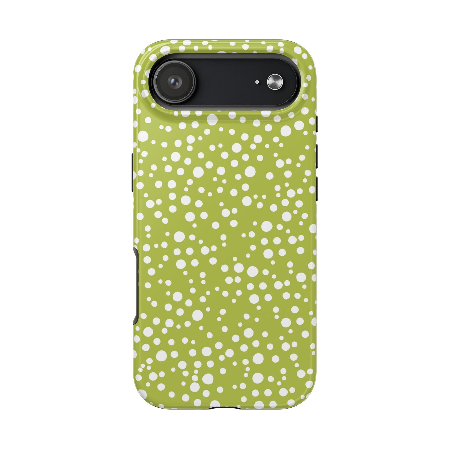 Balloon Dots Green / White Phone Case